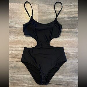 Aerie Black Classic One Piece Swimsuit